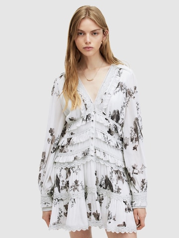 Robe-chemise 'ZORA IONA' AllSaints en blanc : devant