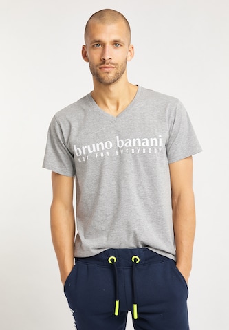 BRUNO BANANI Shirt 'Robertson' in Grey: front