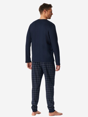 Pyjama long 'Fine Interlock' SCHIESSER en bleu