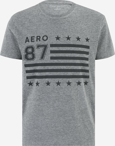 AÉROPOSTALE T-Shirt en gris chiné / noir, Vue avec produit