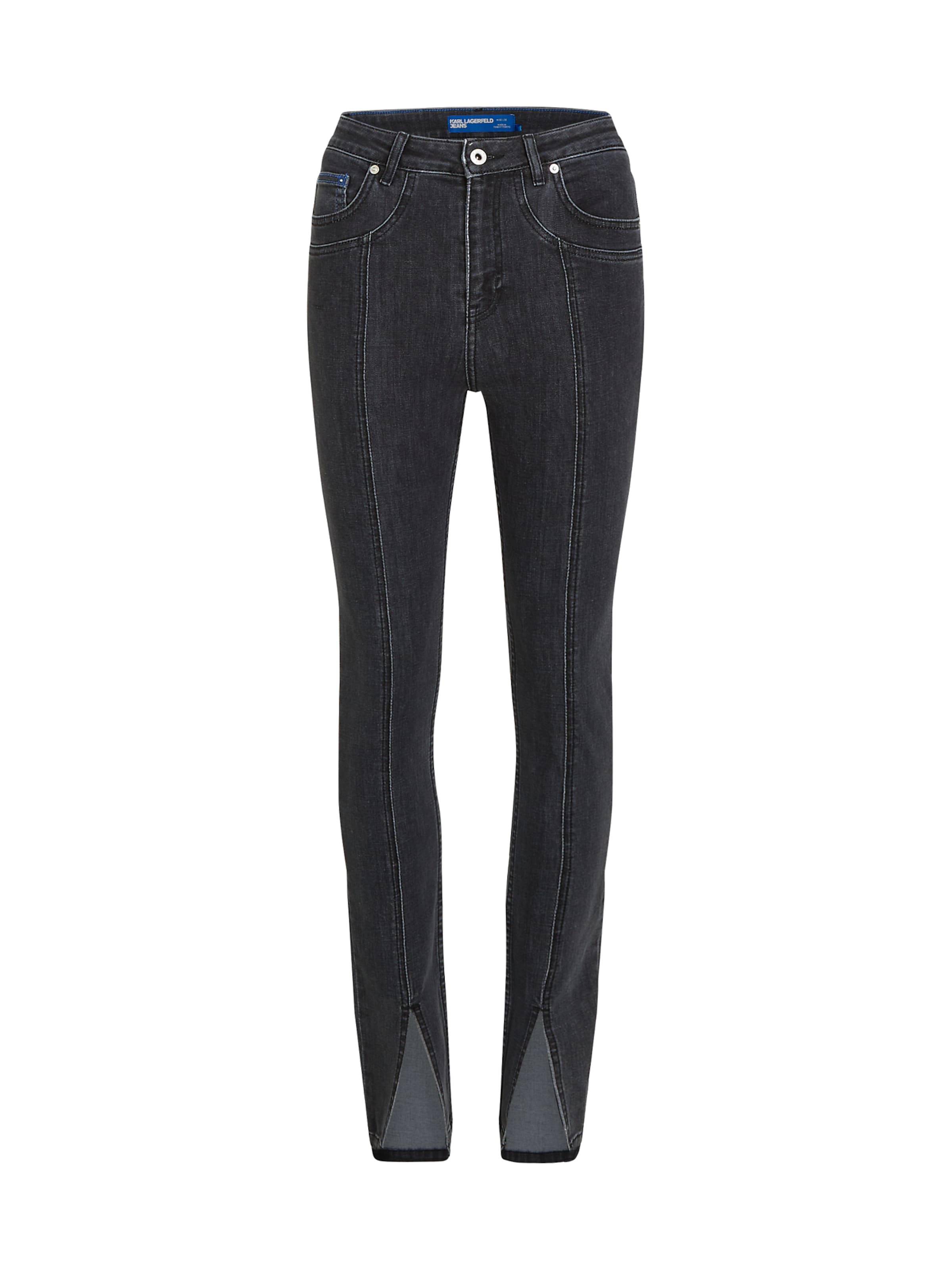 KARL LAGERFELD JEANS Kitsas Teksapüksid, värv must: eest vaates