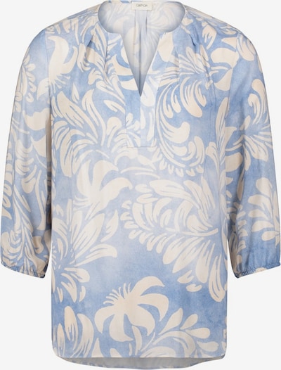 Cartoon Bluse in blue denim / offwhite, Produktansicht