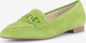 GABOR Classic Flats in Green: front