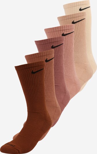 NIKE Sportovní ponožky - béžová / hnědá / růžová / pudrová, Produkt