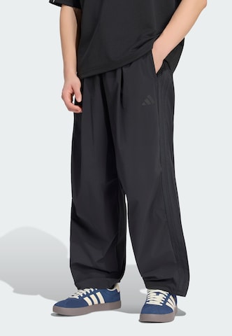 ADIDAS SPORTSWEAR - Loosefit Calças de desporto 'City Tech' em preto: frente