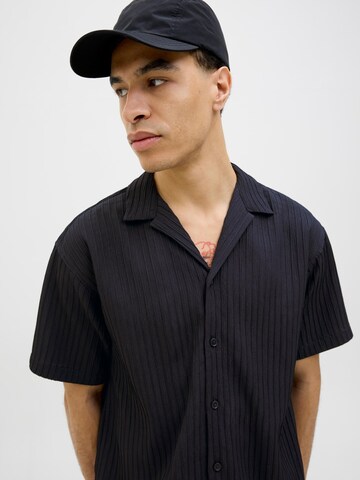 JACK & JONES Comfort fit Button Up Shirt in Black