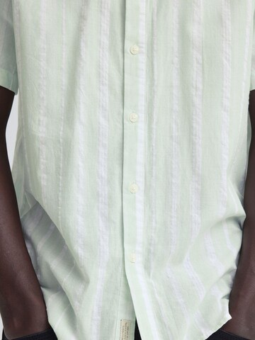 BLEND Regular Fit Kurzarmhemd ' BHAvik ' in Grün