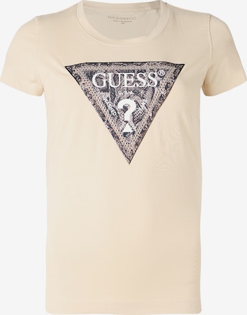 GUESS - Camiseta en beige: frente