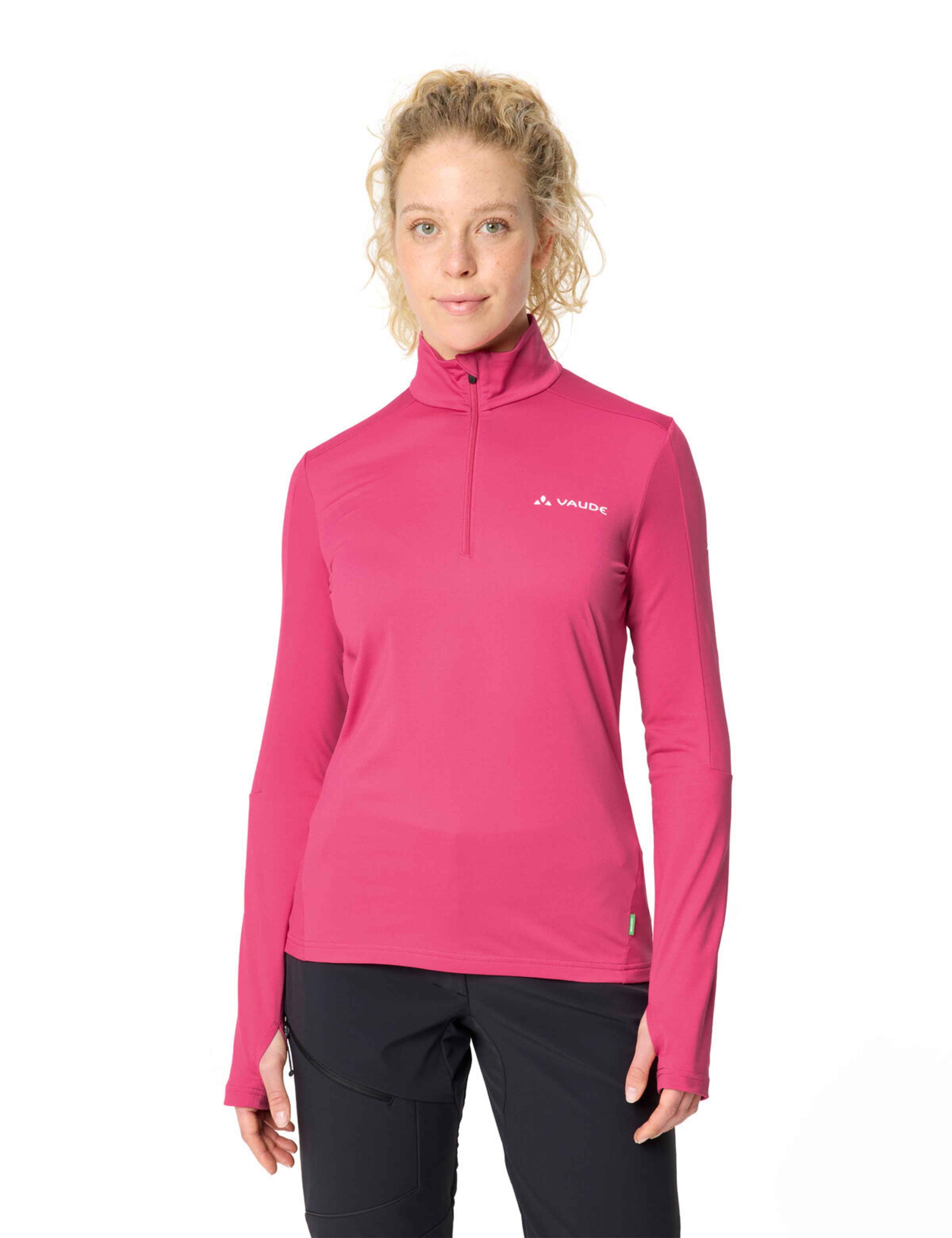 VAUDE Sports sweater 'Livigno' in Pink: front