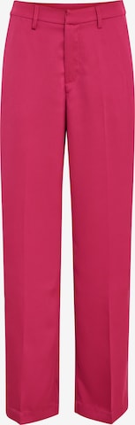 minus Regular Suorat housut 'Justina' värissä vaaleanpunainen: etupuoli