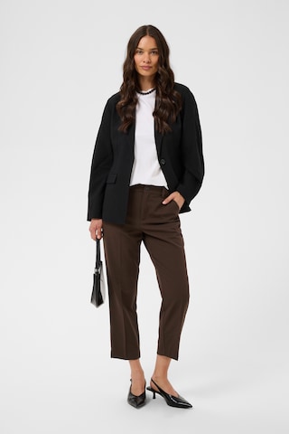 Kaffe - Tapered Pantalón 'Sakura' en marrón