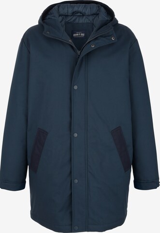 John F. Gee Winterparka in Blauw: voorkant