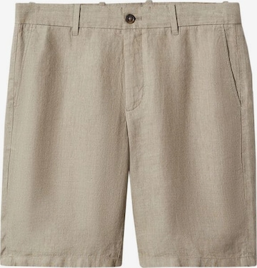 MANGO MAN Regular Broek 'Carp' in Beige: voorkant