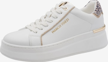 Baskets basses MARCO TOZZI en blanc : devant