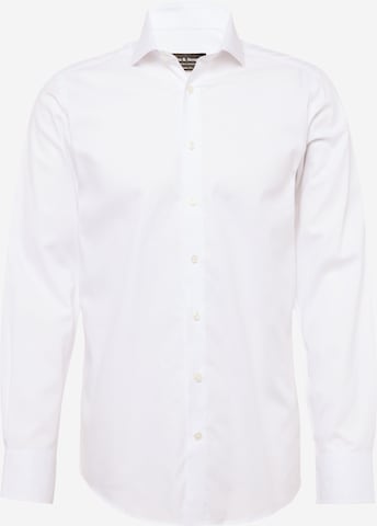 Bruun & Stengade - Regular Fit Camisa 'Begovic' em branco: frente