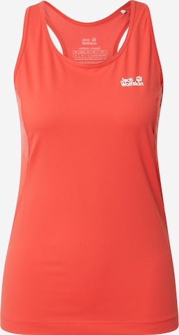 JACK WOLFSKIN Sports Top 'NARROWS' in Red: front