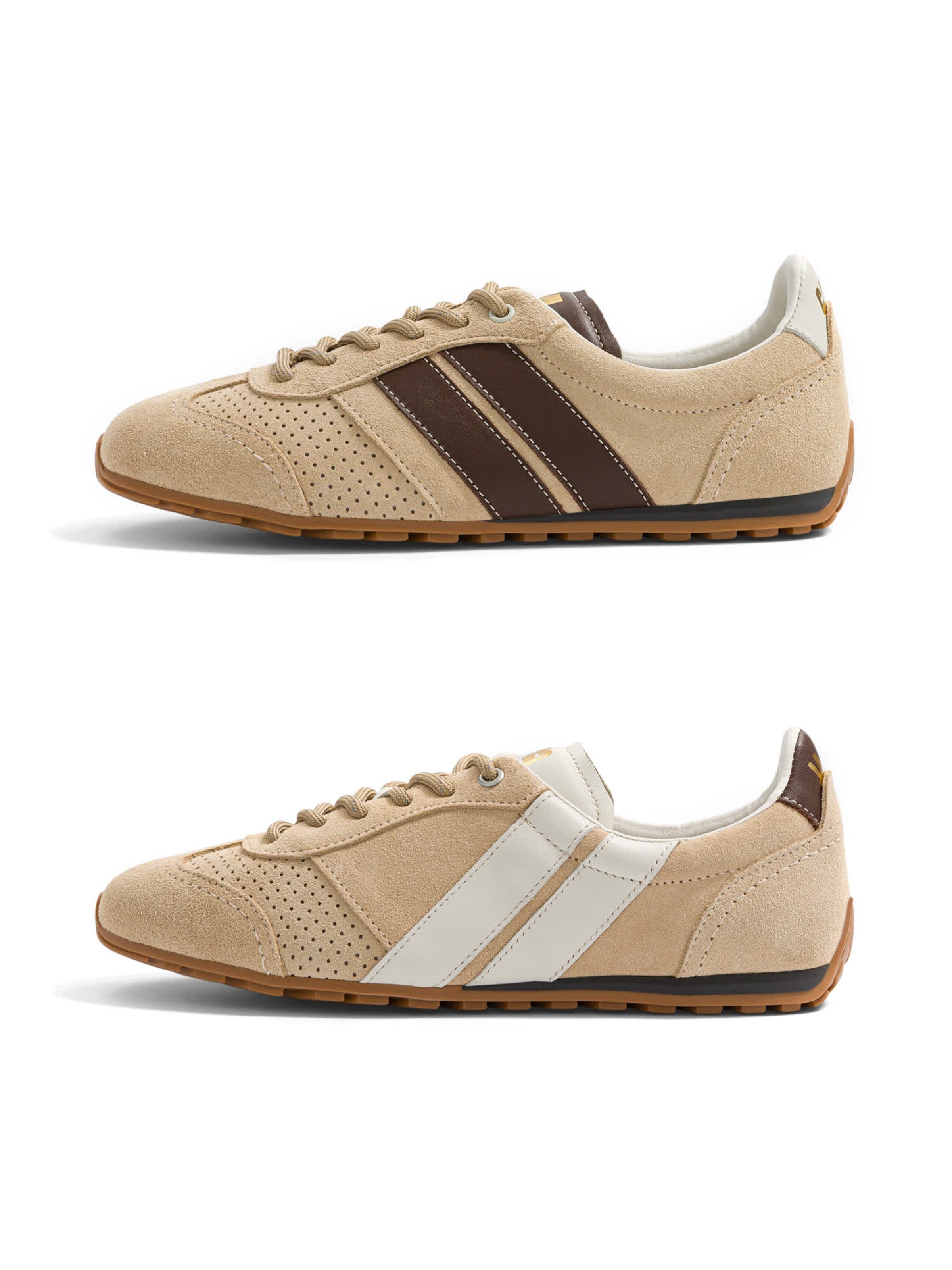 Caval - Sapatilhas slip-on ' BALLET ' em bege: frente