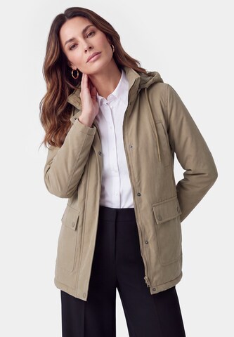 Veste mi-saison Usha en marron : devant