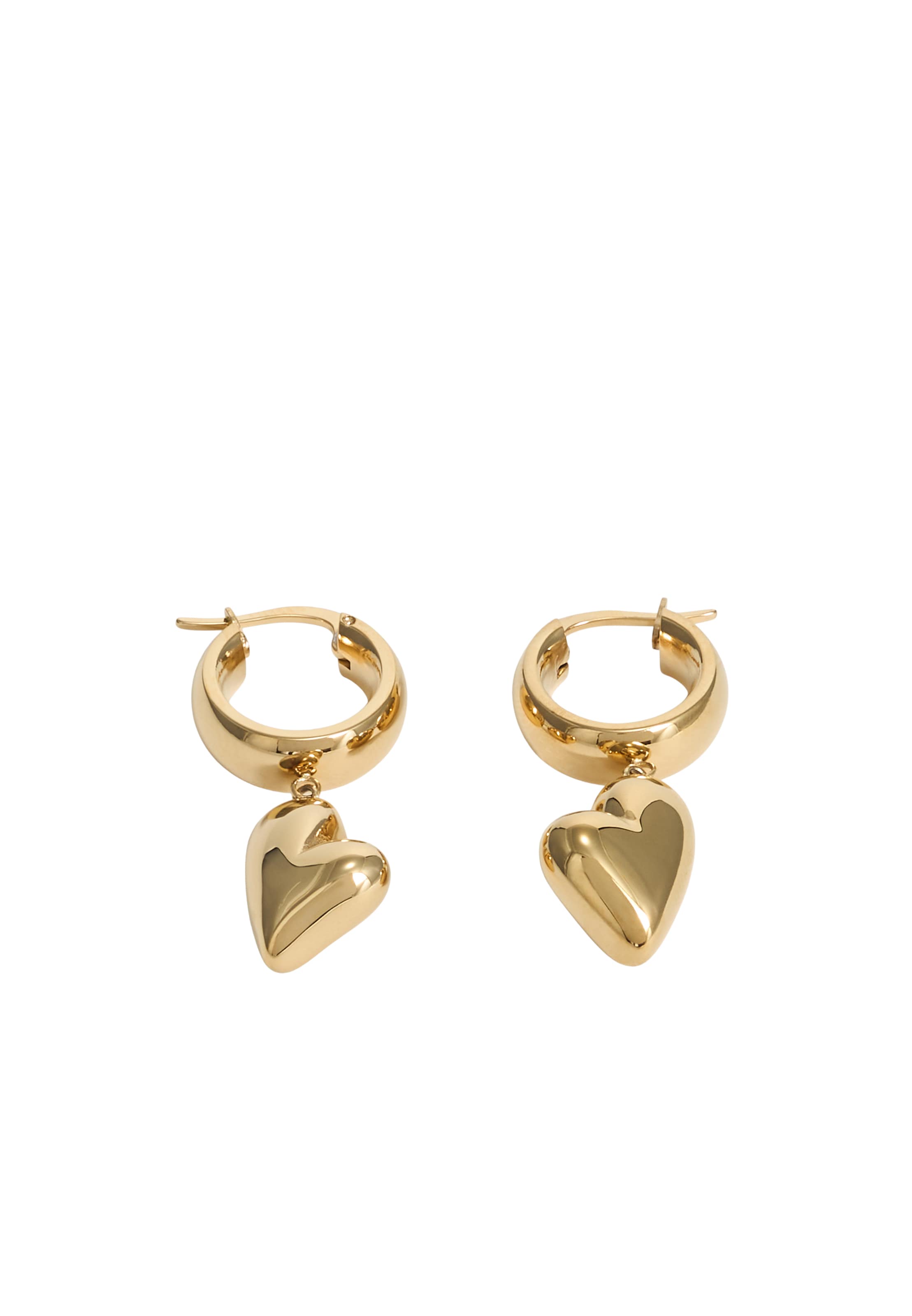 GUESSNaušnice 'GOLDEN LOVE' - zlatna boja: prednji dio