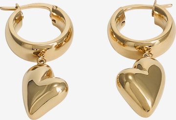 GUESS - Brincos 'GOLDEN LOVE' em ouro: frente