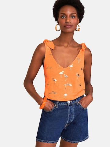 love & roses Top | oranžna barva: sprednja stran