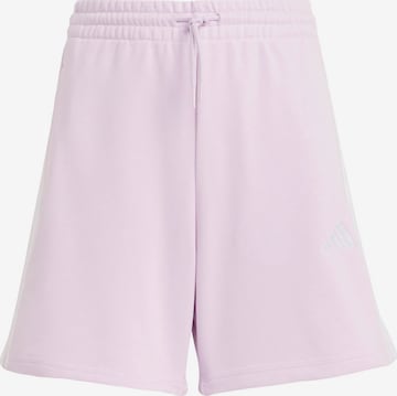 Regular Pantalon de sport 'Essentials' ADIDAS SPORTSWEAR en violet : devant