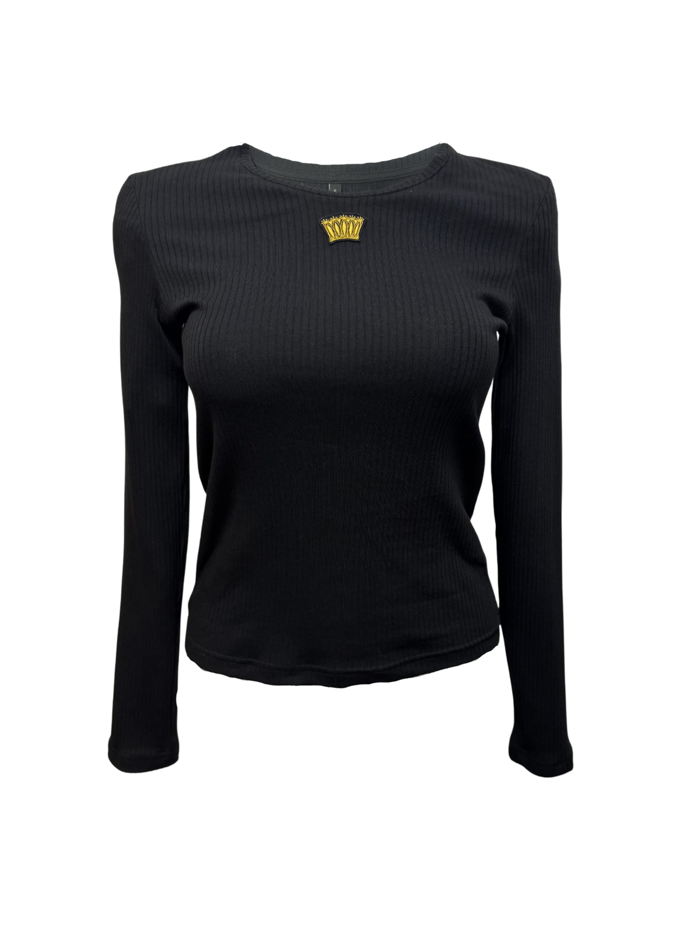 RADADA - Top 'Royal Touch' en negro: frente