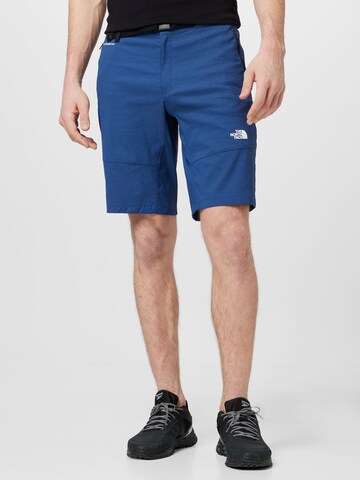 THE NORTH FACE Regular Functionele broek in Blauw: voorkant