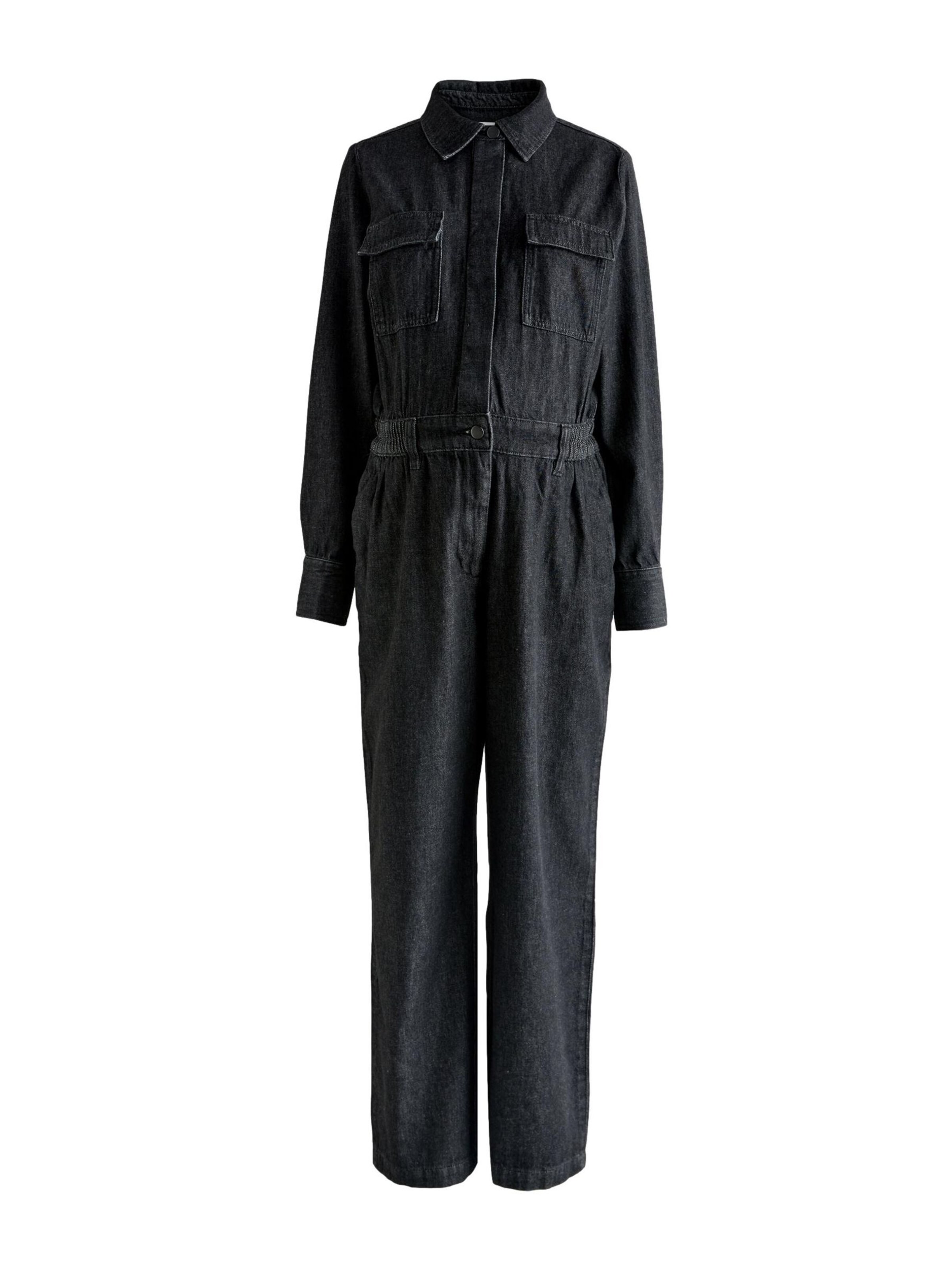 Next Jumpsuit in Black: front
