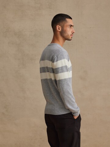 DAN FOX APPAREL Свитер 'Ludwig' в Серый