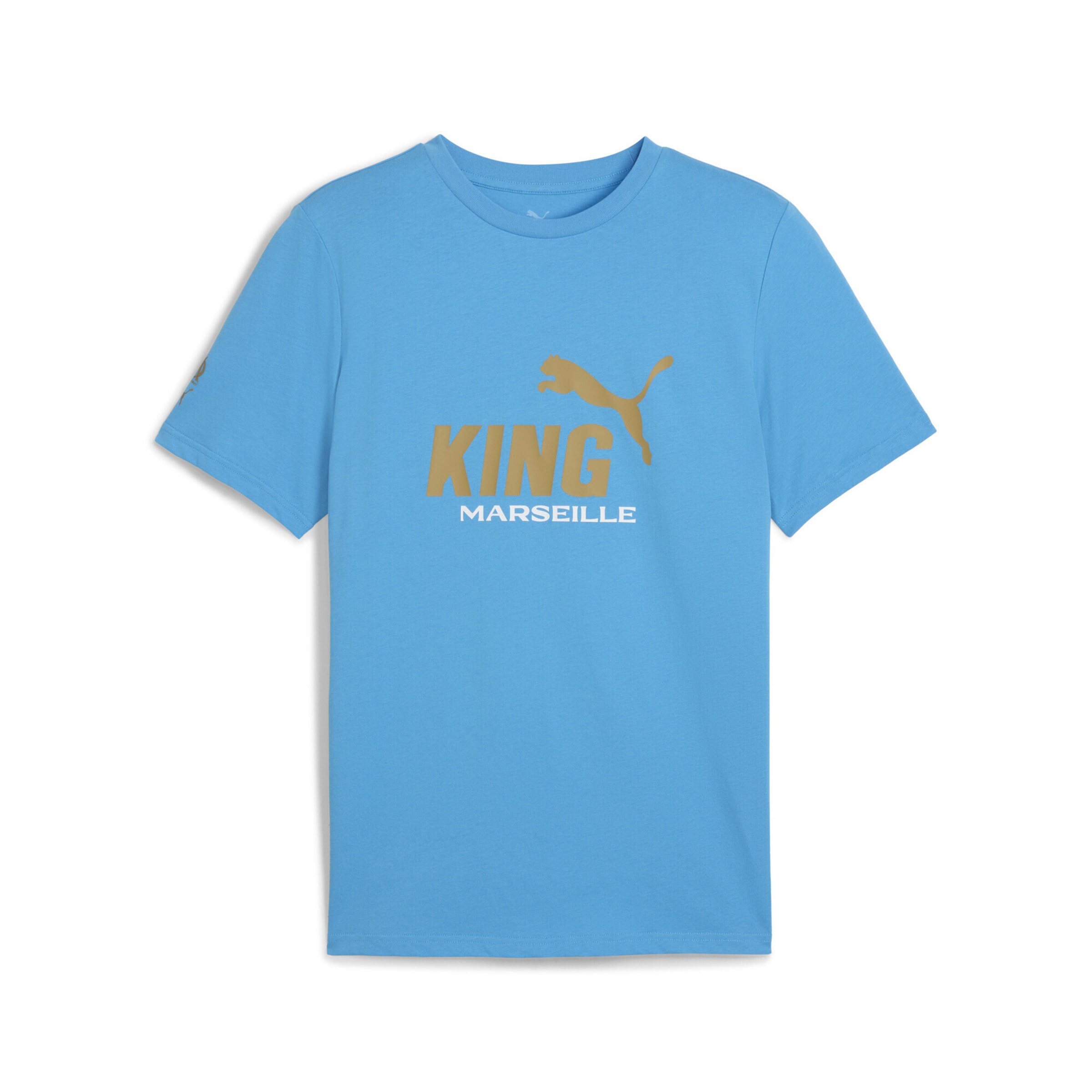 T-Shirt fonctionnel 'Olympique de Marseille King' PUMA en bleu : devant