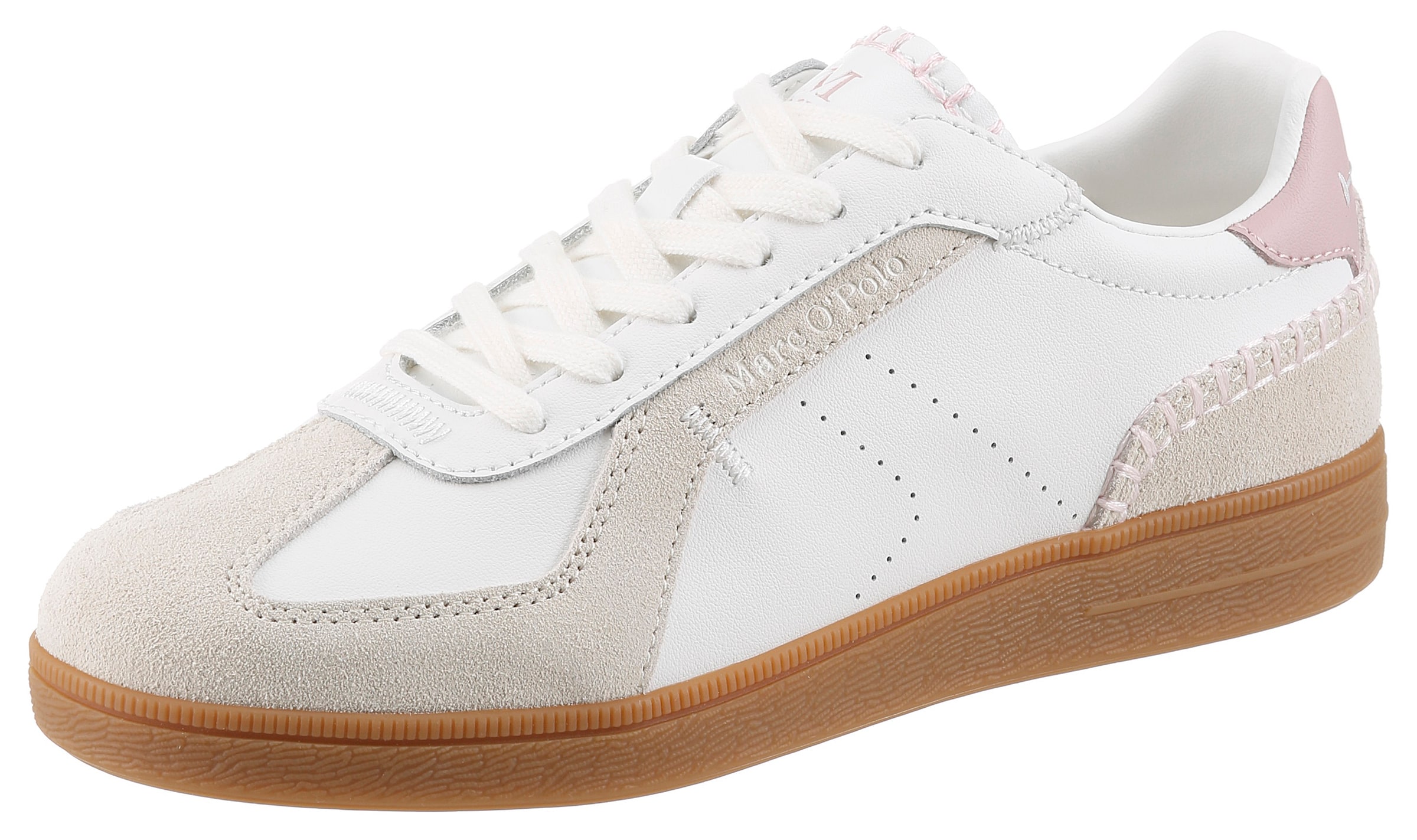 Sneaker bassa di Marc O'Polo in bianco: frontale