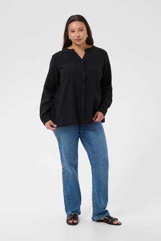 KAFFE CURVE - Blusa 'KCnana' en negro