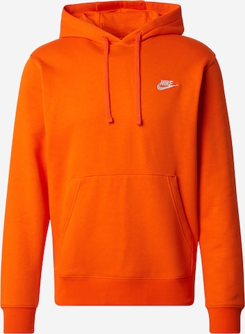 Nike Sportswear Regular fit Sweatshirt 'Club Fleece' in Orange: front