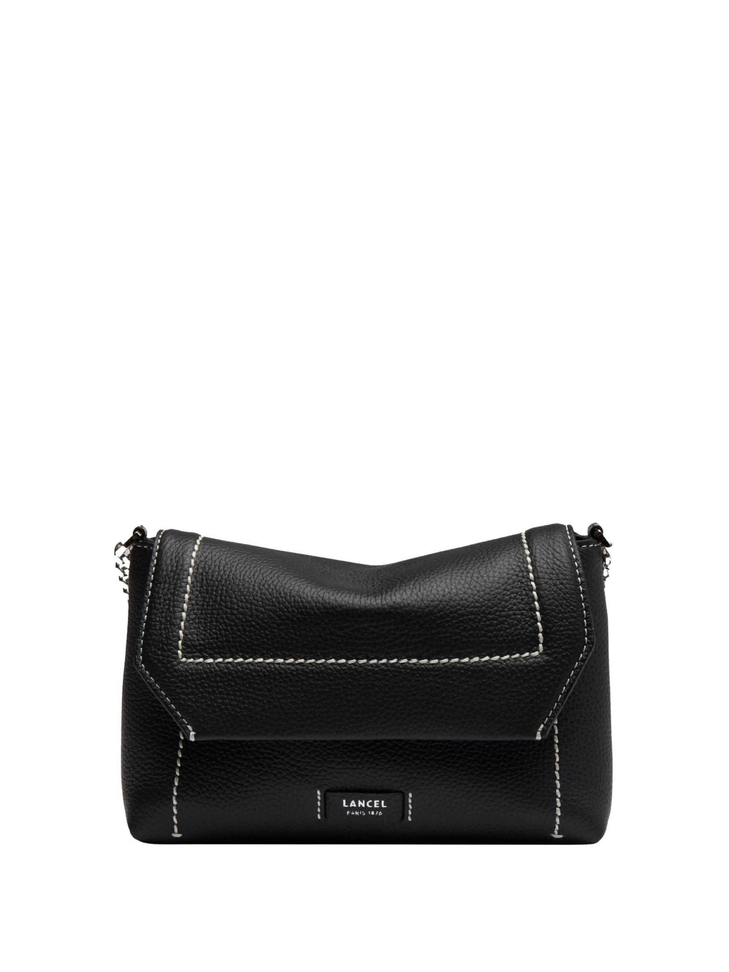 Lancel Shoulder Bag 'Lancel Sac Rabat S Ninon Soft Noir Femme A1403010TU' in Black: front