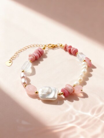 Nemomatheo Armband 'Rosengarten'‌‌‌‌‌‌ in Pink