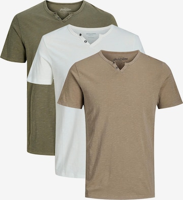 JACK & JONES Shirt 'Split' in Green: front