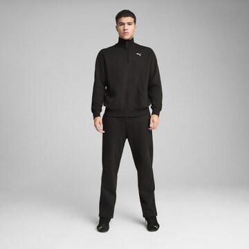 PUMA Sweatshirt 'Wardrobe Ess' in Zwart