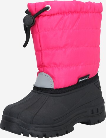 Bottes de neige PLAYSHOES en rose : devant