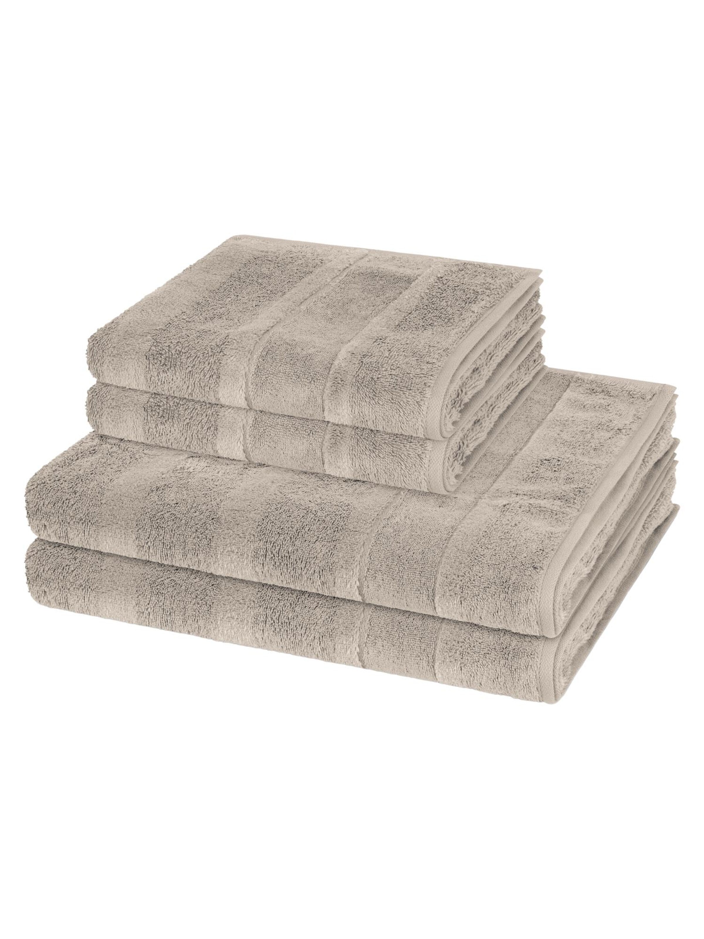 Cawö Towel 'Noblesse' in Grey: front