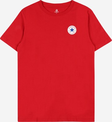 CONVERSE - Camiseta en rojo: frente