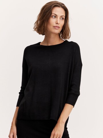 Pull-over ' BLUME ' Fransa en noir : devant