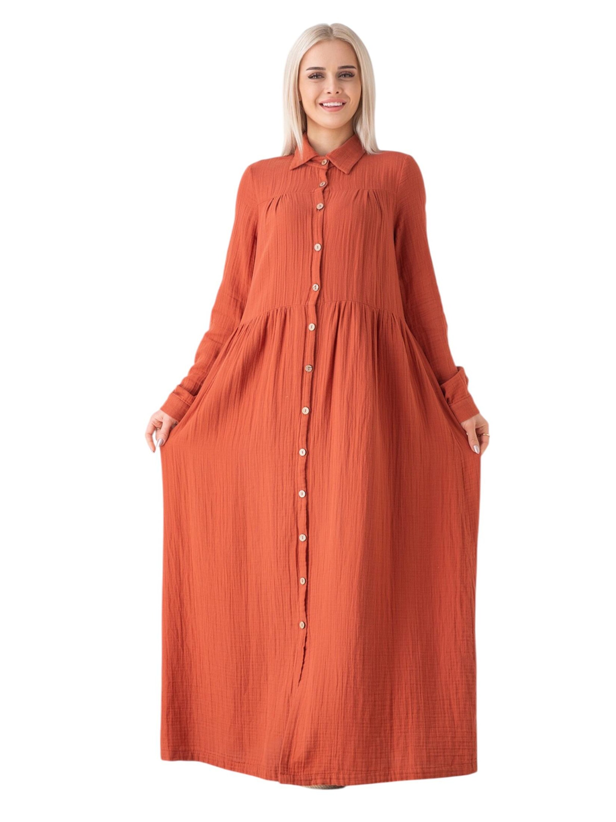 WENOR Shirt dress 'SABRA' in Red