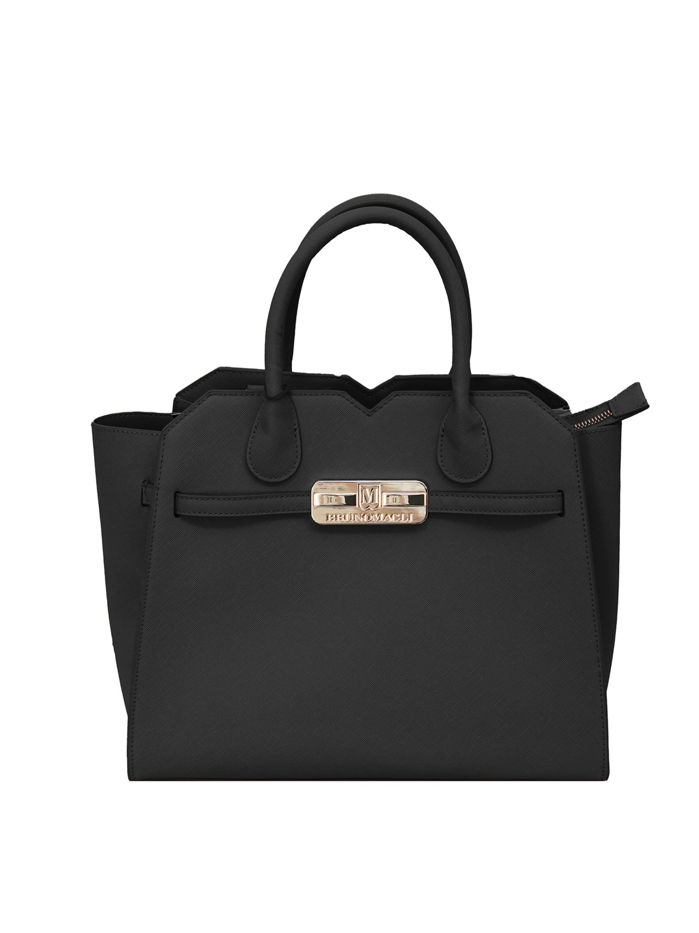 Borsa a mano 'Borsa a Mano Bruno Magli Sofia Handle Ecopelle 32x28 cm' di Bruno Magli in nero: frontale