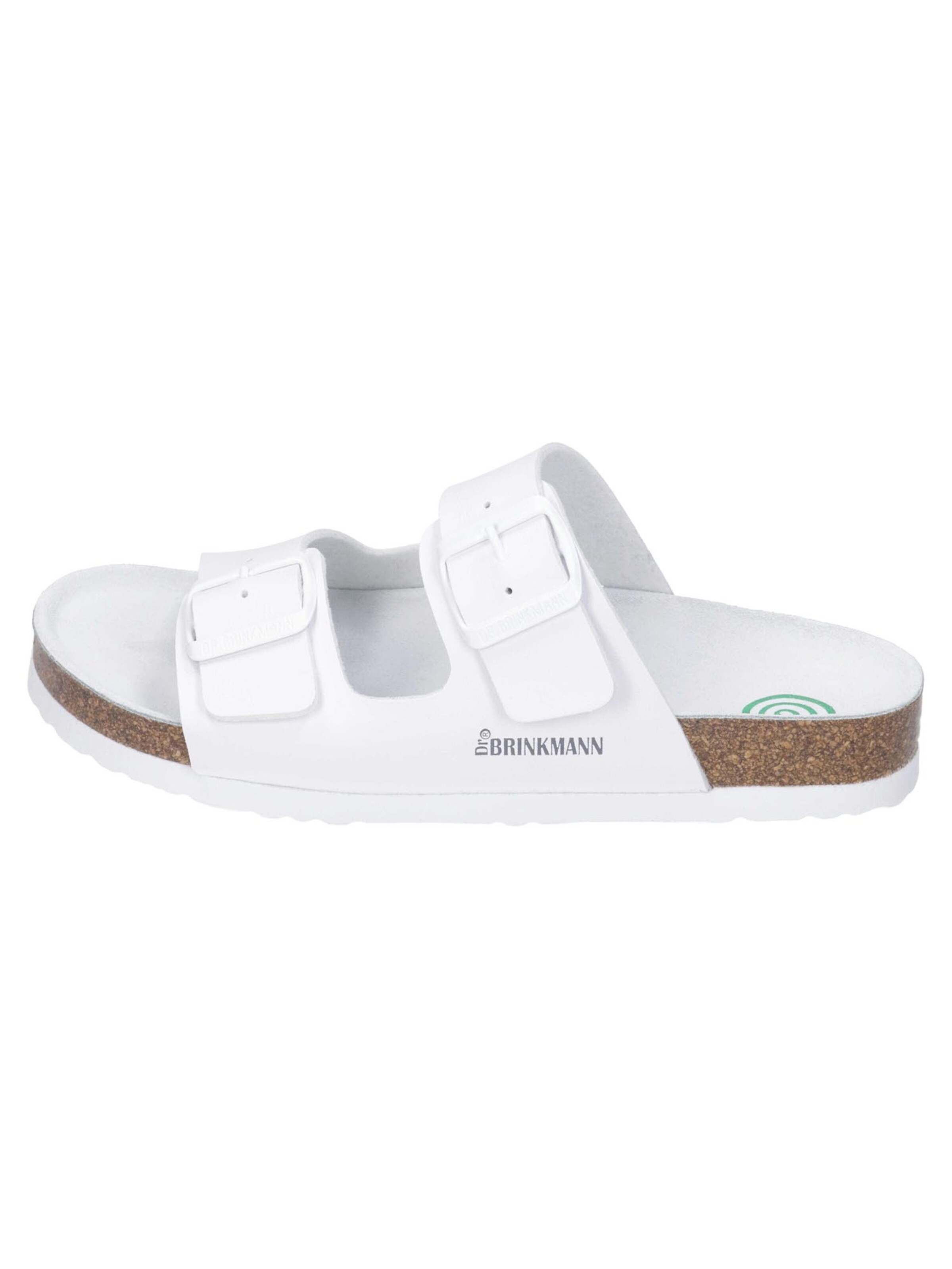 DR. BRINKMANN Mules 'Bonillo' in White: front