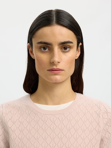 SELECTED - Jersey 'Helen' en rosa