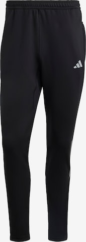 ADIDAS PERFORMANCESlimfit Sportske hlače - crna boja: prednji dio