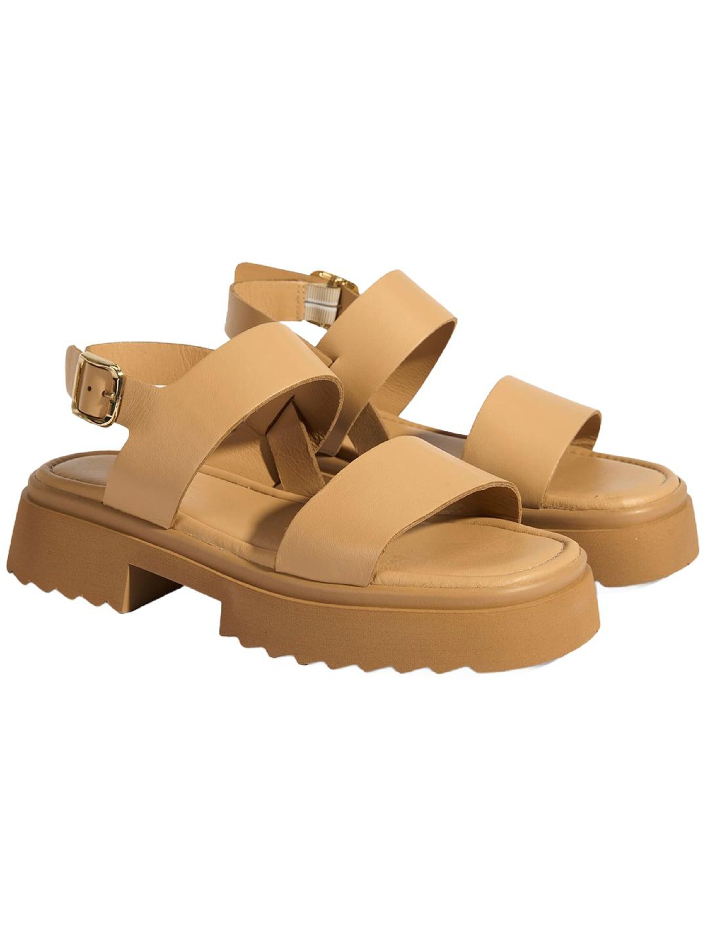 Desa - Sandalias en amarillo: frente