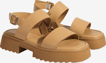 Desa - Sandalias en amarillo: frente