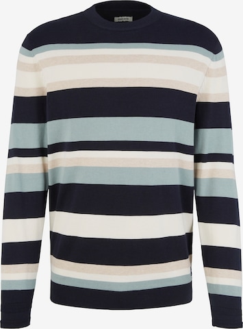 Pull-over TOM TAILOR en bleu : devant